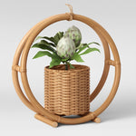 Rattan Hanging Plant Pots | Cane Hanging Flower Pots | Bamboo Hanging Planters - Ishita by Luxury Rattan Handicrafts