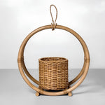Rattan Hanging Plant Pots | Cane Hanging Flower Pots | Bamboo Hanging Planters - Ishita by Luxury Rattan Handicrafts