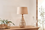 Rattan & Bamboo Cane Table Lamp - Navya
