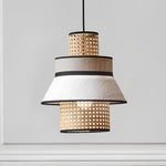 Rattan Bamboo Pendant Light - Adley