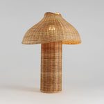 Rattan Table lamp for Living room | Bamboo Bedside table lamp | Cane Table lamp -Anant by Luxury Rattan Handicrafts