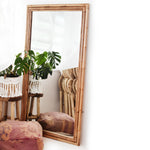 Bamboo Wall Mirror for living room | Cane Wall Mirror | Rattan Mirror - Lavanya - Luxury Rattan Handicrafts