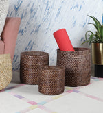 Rattan Planter | Cane Laundry Bin | Bamboo toy Storage - Mahika by Luxury Rattan Handicrafts