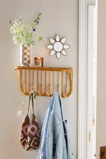 Luxury Rattan Handicrafts Rattan Bamboo Wall Hook, Wall Hanger, Cane Wall Hooks, entryway Hangers, entryway Hooks, Clothing Hangers - Luxury Rattan Handicrafts Home