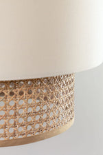 Bamboo Ceiling Light for Living Room 14 Inch - Agata by Luxury Rattan Handicrafts