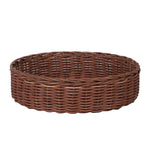 Luxury Rattan Handicrafts Wicker Serving Tray Wooden Serving Tray for Home | Dining Table Decorative Trays | Serving Tray for Party Guests | Platter with Handles Diwali or Deepawali Gifts | 10 x 10 x 2 (Brown) - Luxury Rattan Handicrafts