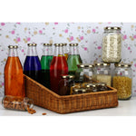 Luxury Rattan Handicrafts Wicker Basket Organizer Basket suitable for Cloth, Storage Basket, Bin Organizer for Toiletry Towels Toys Bathroom Organizer Bread Basket Vegetable Basket (16