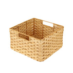 Luxury Rattan Handicrafts Handcrafted Wicker Storage Container Basket with Handles for Toiletry Cosmetic, Towels, Toys, Bathroom, Bedroom, Wardro
