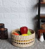Luxury Rattan Handicrafts Handmade Wicker Basket Bathroom Vanity Tray, Wicker Kitchen Counter top Storage Shelf Coffee Table Decorative Tray Cosm