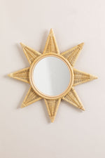 Bamboo Wall Mirror for living room | Cane Wall Mirror | Rattan Mirror - Larisa - Luxury Rattan Handicrafts