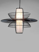 Bamboo Pendant Light for Living Room 16 Inch - Aditi by Luxury Rattan Handicrafts
