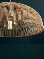 Bamboo Pendant Light for Living Room 16 Inch - Anbu by Luxury Rattan Handicrafts