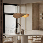 Boho Bamboo Hanging Light Fixture for Living Room Decor