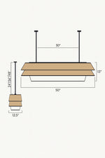 Bamboo Pendant Light for Living Room | Handmade Pendant Light - FLETCHER by Luxury Rattan Handicrafts