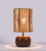 Wooden Table Lamp for Living Room| Table Lamp - Silas by Luxury Rattan Handicrafts