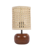 Handwoven Rattan Table Lamp for Cozy Home Décor - Beckett by Luxury Rattan Handicrafts