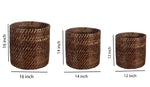 Rattan Planter | Cane Laundry Bin | Bamboo toy Storage - Mahika by Luxury Rattan Handicrafts