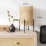 Rattan Table lamp for Living room | Bamboo Bedside table lamp | Cane Table lamp -Addie by Luxury Rattan Handicrafts