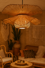 Bamboo Pendant Light for Living Room - ARAMINTA by Luxury Rattan Handicrafts