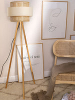 Rattan Floor Lamp - Lavanya