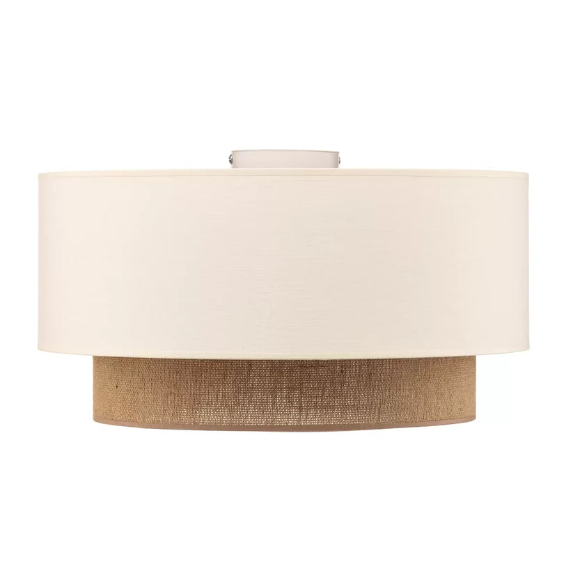 Jute Ceiling Light for Bedroom | Natural Hanging Lamp - Bram