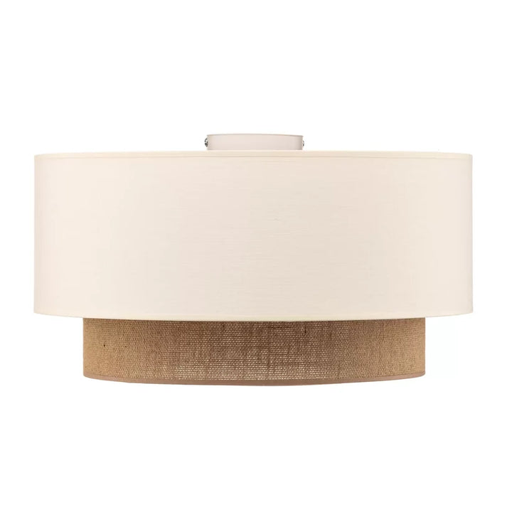 Jute Ceiling Light for Bedroom | Natural Hanging Lamp - Bram