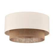 Jute Ceiling Light for Bedroom | Natural Hanging Lamp - Bram