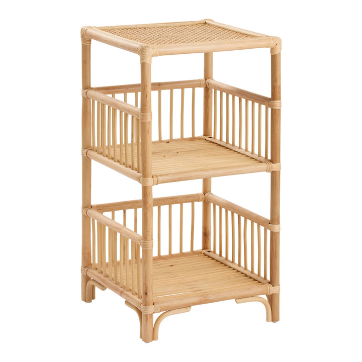 Rattan Bedside Table for Bedroom | Cane Side Table | Bamboo Table - Adah