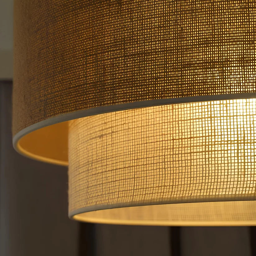 Jute Hanging Light for Bedroom | Natural Pendant Lamp - Rafe