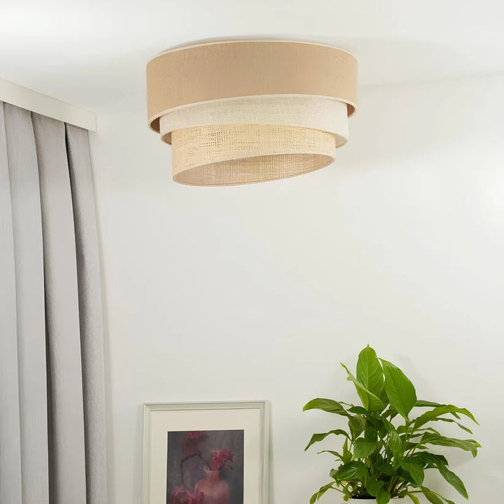 Jute Pendant Light for Hallway | Natural Hanging Lamp - Xerxes
