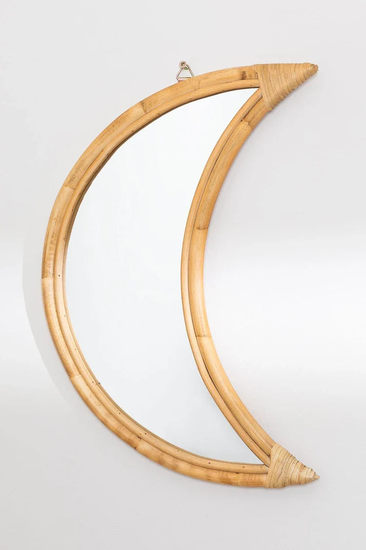 Rattan Wall Mirror for Living Room - Holbeck