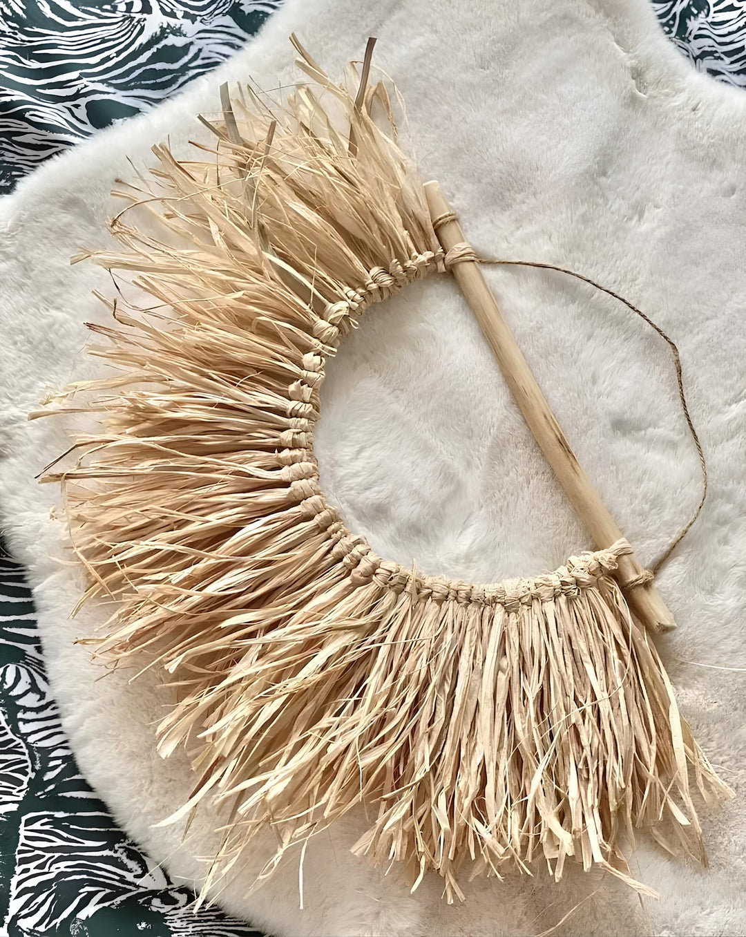 Wicker Wall Basket | Rattan Wall Decor | Bamboo Basket Decor - Kimaya - Luxury Rattan Handicrafts 