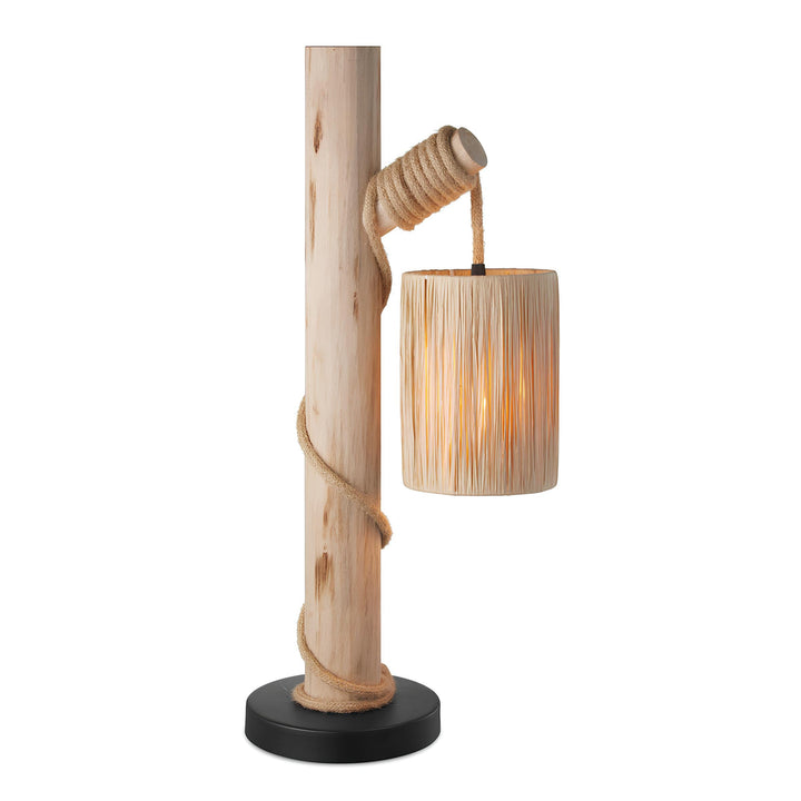 Rattan & Bamboo Table Lamp for Bedroom | Handmade - Jorah