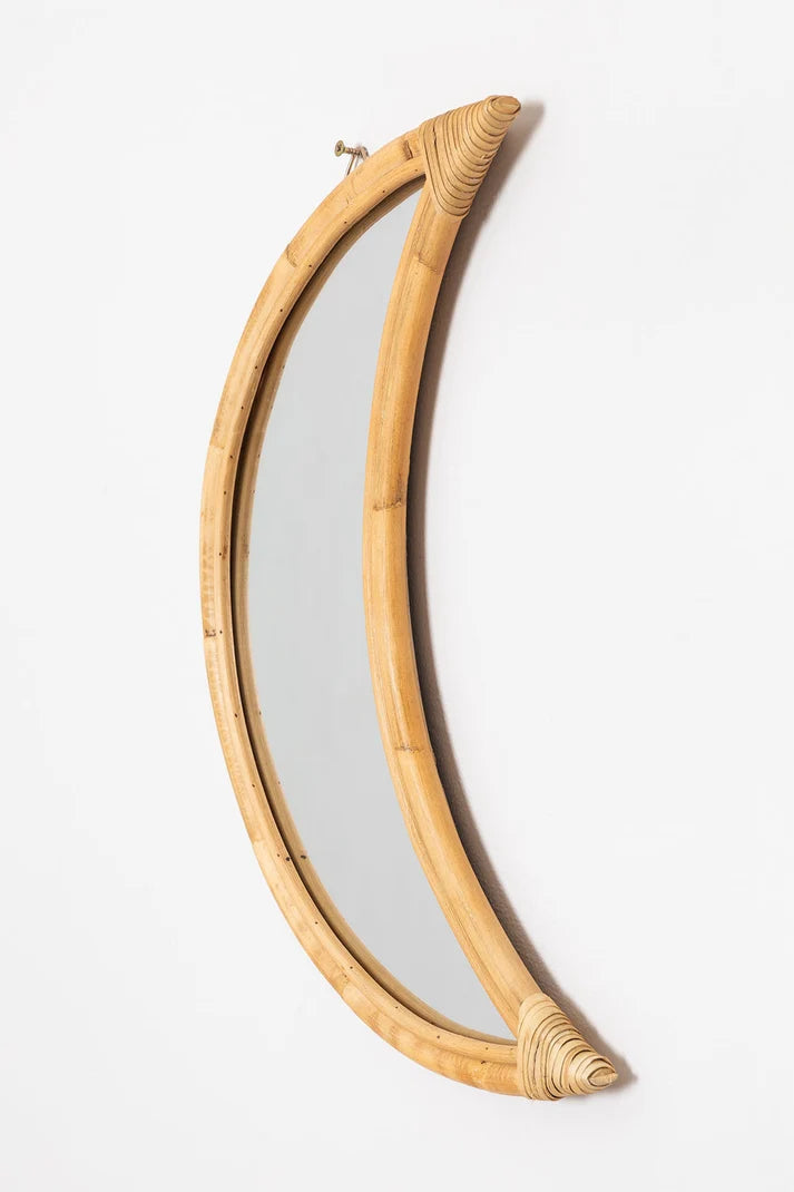 Rattan Wall Mirror for Living Room - Holbeck
