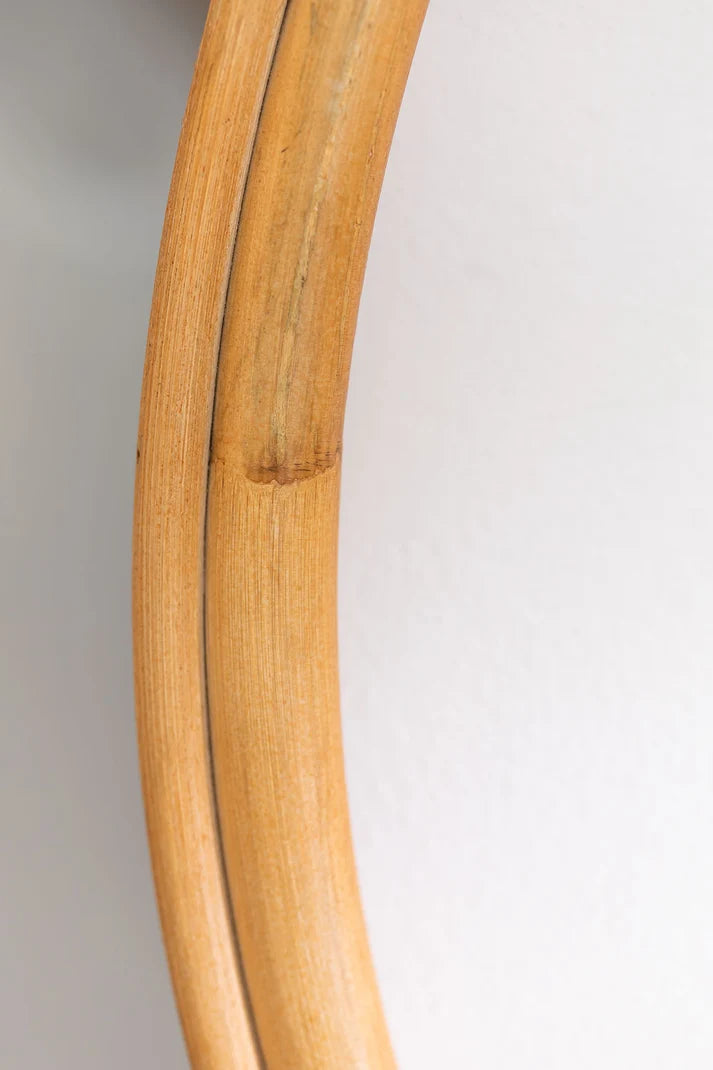 Rattan Wall Mirror for Living Room - Holbeck