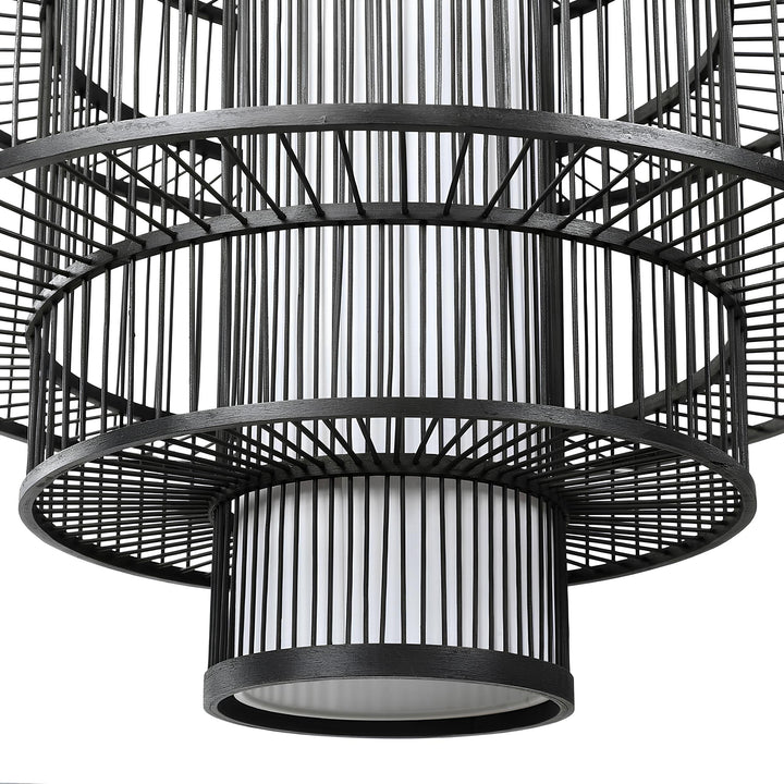Bamboo Hanging Light for Kitchen | Rattan Pendant Lamp - Joss