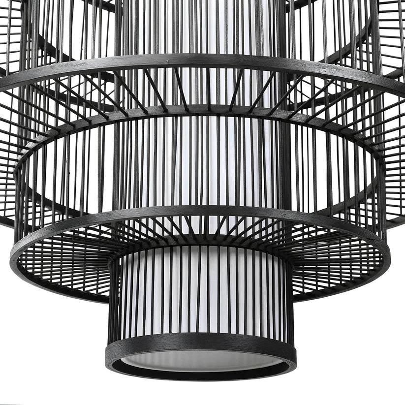 Bamboo Hanging Light for Kitchen | Rattan Pendant Lamp - Joss