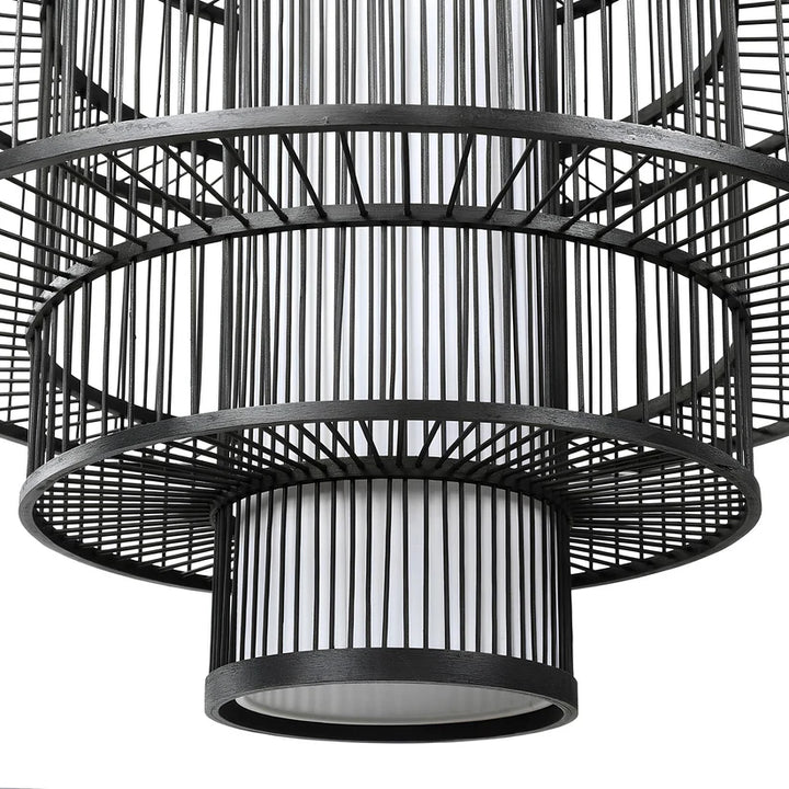 Bamboo Hanging Light for Kitchen | Rattan Pendant Lamp - Joss