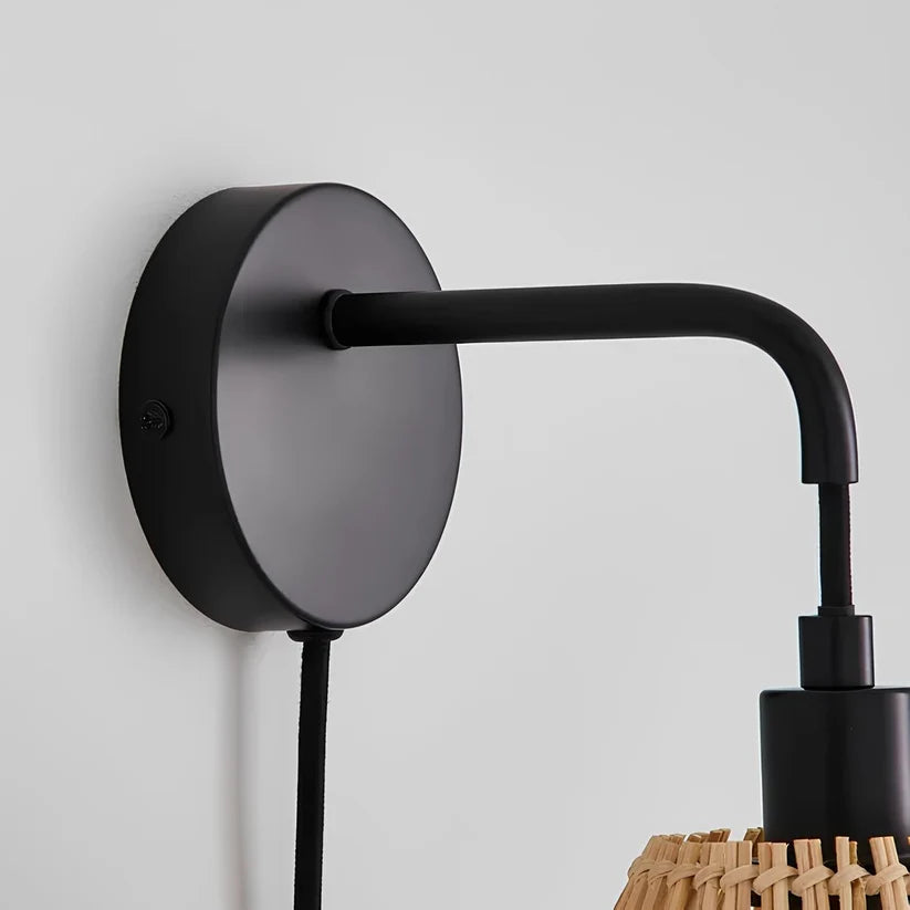 Wicker Wall Light for Living Room | Cane Wall Lamp - Drydenshireby