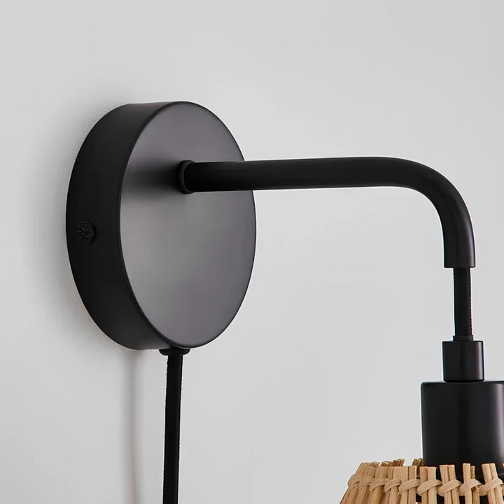 Wicker Wall Light for Living Room | Cane Wall Lamp - Drydenshireby