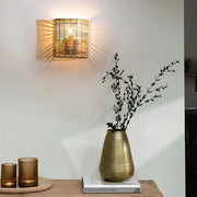 Rattan Wall Sconce for Bedroom | Bamboo Wall Light - Larisa