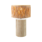 Rattan & Bamboo Table Lamp for Bedroom | Handmade - Larisa