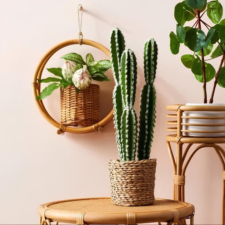 Rattan Hanging Plant Pots | Cane Hanging Flower Pots | Bamboo Hanging Planters - Ishita by Luxury Rattan Handicrafts 