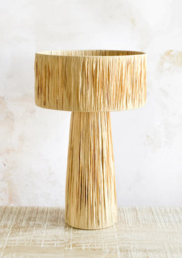 Rattan Table Lamp for Living Room | Bamboo Bedside Lamp - Yvette