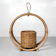 Rattan Hanging Plant Pots | Cane Hanging Flower Pots | Bamboo Hanging Planters - Ishita by Luxury Rattan Handicrafts 