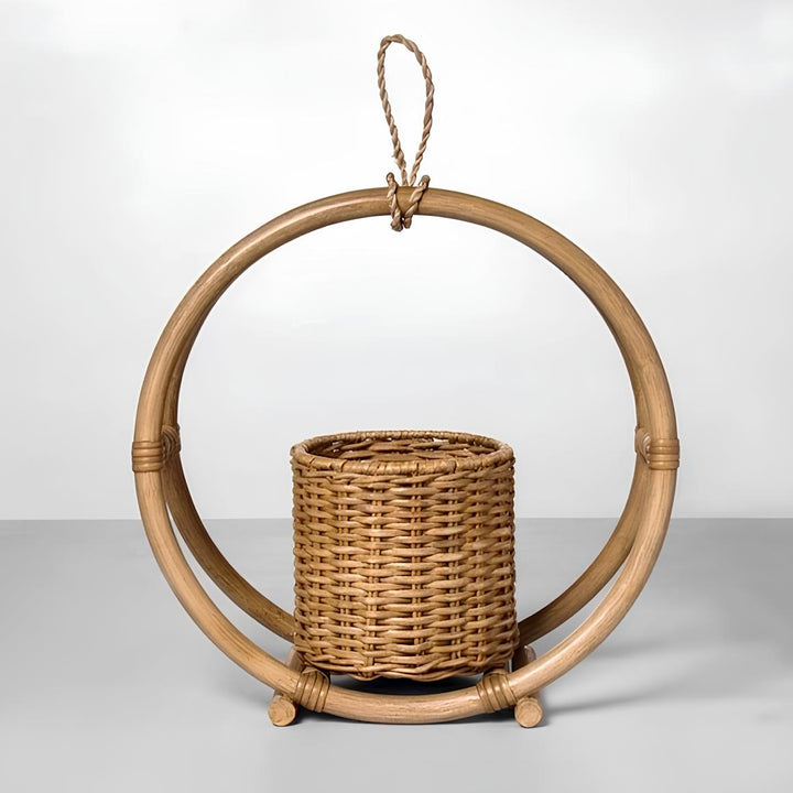 Rattan Hanging Plant Pots | Cane Hanging Flower Pots | Bamboo Hanging Planters - Ishita by Luxury Rattan Handicrafts 