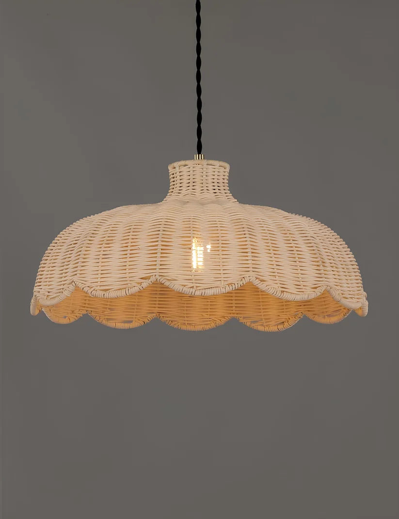 Wicker Hanging Light for Kitchen | Rattan Pendant Lamp - Casata