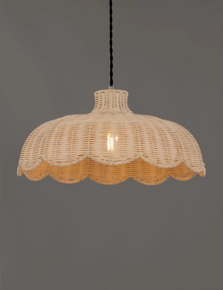Wicker Hanging Light for Kitchen | Rattan Pendant Lamp - Casata