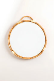Bamboo Wall Mirror for living room | Cane Wall Mirror | Rattan Mirror - Navya - Luxury Rattan Handicrafts 