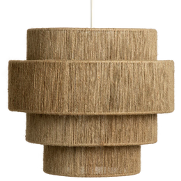 Jute Chandelier for Staircase | Natural Hanging Light - Magnus